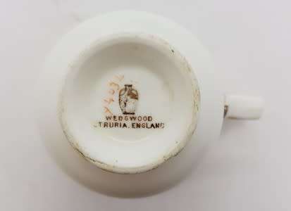 Small Wedgwood cup and saucer (chipped) - as per photo
