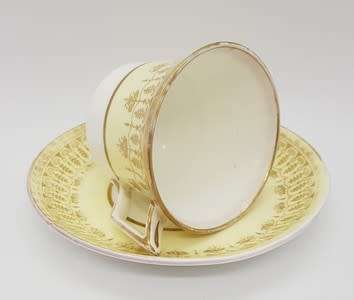 Small Wedgwood cup and saucer - some paint fade  - as per photo