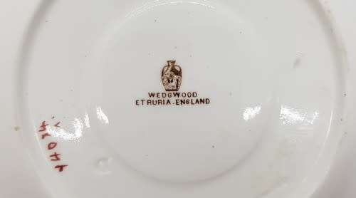 Small Wedgwood cup and saucer - some paint fade  - as per photo