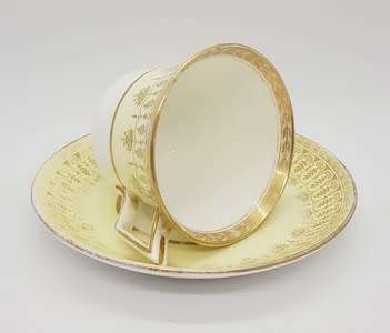 Small Wedgwood cup and saucer - some paint fade  - as per photo