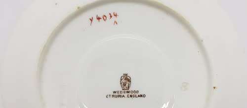 Small Wedgwood cup and saucer - some paint fade  - as per photo