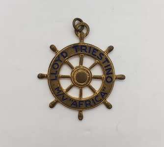Lloyd Triestino mv Africa souvenir pendant as per photo