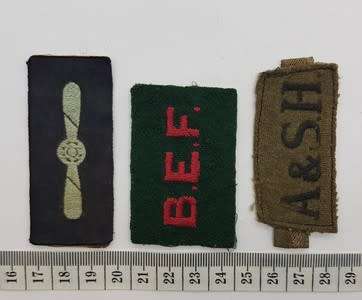 British Expedition Force Cloth Badges as per photo
