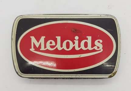 Full tin of Meloids - for a mellow voice - as per photo