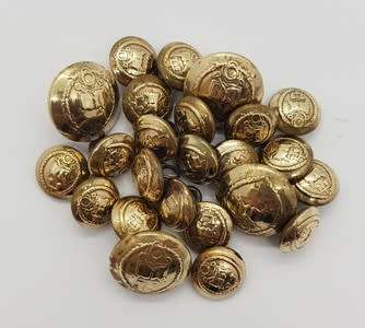 Lot of 24 military buttons - as per photo