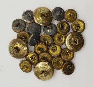 Lot of 24 military buttons - as per photo