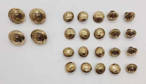 Lot of 24 military buttons - as per photo
