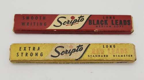 Set of 2 Scripto leads in original packaging - as per photo