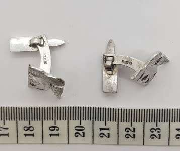 Pair of Silver cufflinks as per photo