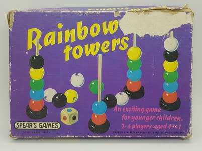 SPEARS Rainbow towers game in original box - as per photo