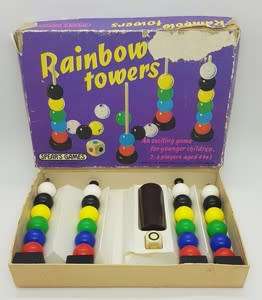 SPEARS Rainbow towers game in original box - as per photo