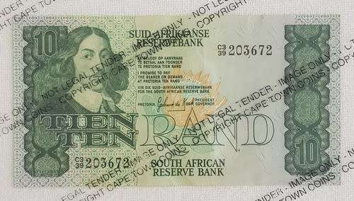 Lot of 9 Gerhard de Kock R10 Banknotes - excellent condition as per photo