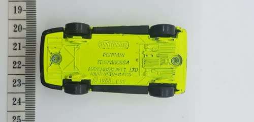 Matchbox Ferrari Testarossa model car as per photo