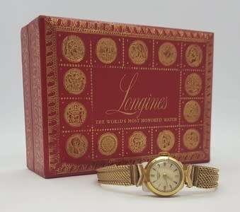 Longines ladies watch, working in box as per photo