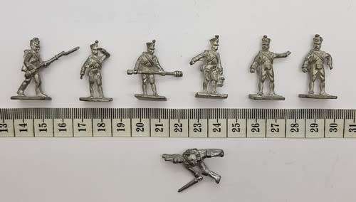 Lot of 26 lead soldiers, unpainted - as per photo
