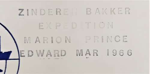 RSA Paquebot FDC - Zinderen Bakker Expedition Marion Prince Edward March 1966 - as per photo