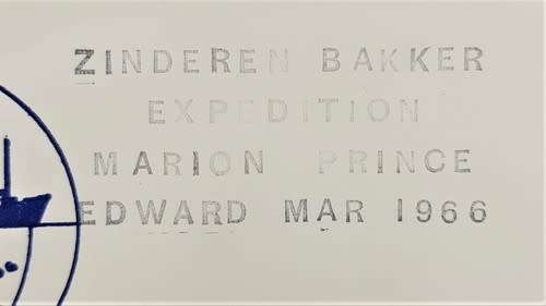 RSA Paquebot FDC - Zinderen Bakker Expedition Marion Prince Edward March 1966 - as per photo