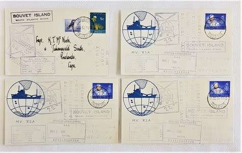 RSA Paquebot - Operation Boffin Drop, March 1966 by SAN RSA SAAP -lot of 4 - as per photo