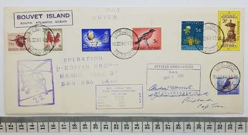RSA Paquebot FDC - Operation Boffin Drop, March 1966 by SAN RSA SAAF -lot of 3- as per photo