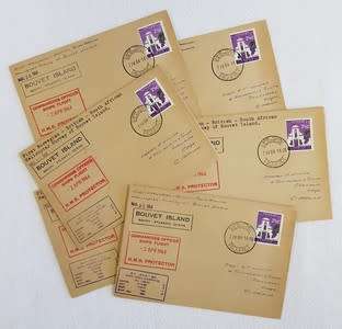 RSA Paquebot FDC - First Norwegian, British, South Africa helicopter survey of Bouvet Island -7