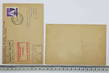 RSA Paquebot FDC - First Norwegian, British, South Africa helicopter survey of Bouvet Island -7