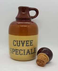 Cuvee Speciale Wine jug with 6 cups and rocking chair stand - lovely piece - as per photo