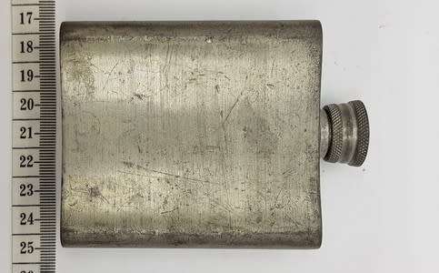 R.M. Thailand pewter hip flask - as per photo