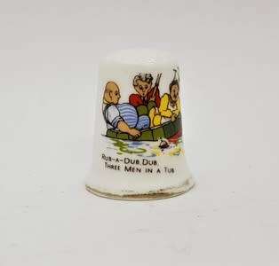 Rub a dub dub three men in tub thimble - as per photo