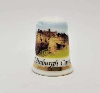 Bone China Edinburgh Castle thimble - as per photo
