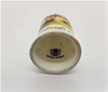 Bone China Edinburgh Castle thimble - as per photo