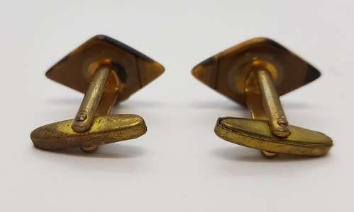 Pair of Tigers eye cufflinks - as per photo