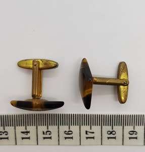 Pair of Tigers eye cufflinks - as per photo