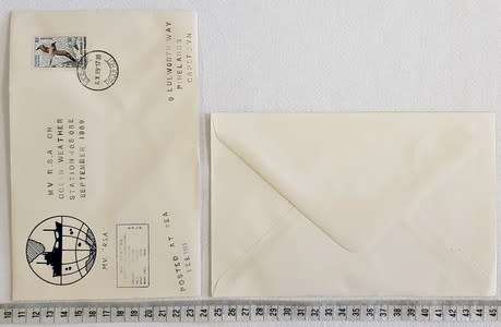 RSA Paquebot FDC - Geophysical Exp. Omega with Sancor WITS UCT NITR, Indian Ocean 1970