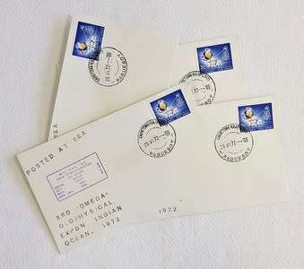 RSA Baquebot FDC - 3rd Omega Geophysical Expedition, Indian Ocean 1972 - as per photo