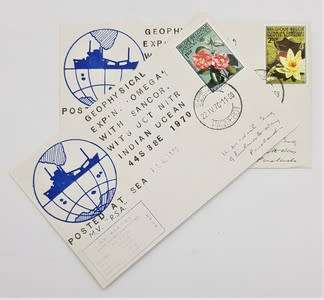 RSA Paquebot FDC - Geophysical Expedition Omega with Sancor WITS UCT NITR, Indian Ocean 1970