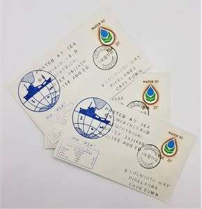 RSA Paquebot FDC - Posted at sea on Weather and Geophysical survey 36//45S, Aug 1970 - as per photo