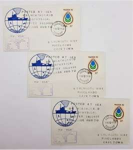 RSA Paquebot FDC - Posted at sea on Weather and Geophysical survey 36//45S, Aug 1970 - as per photo