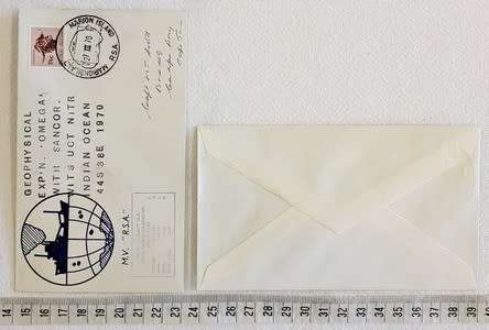 RSA Paquebot FDC - Geophysical Expedition Omega with Sancor WITS UCT NITR, Indian Ocean 1970