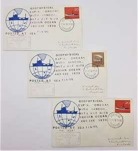 RSA Paquebot FDC - Geophysical Expedition with Sancor. WITS UCT NITR, Indian Ocean 1970