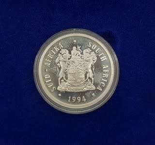 1994 South Africa Presidential R1 Proof Coin as per photo