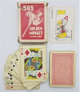 505 Golden Monkey playing cards - as per photo