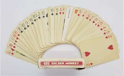 505 Golden Monkey playing cards - as per photo