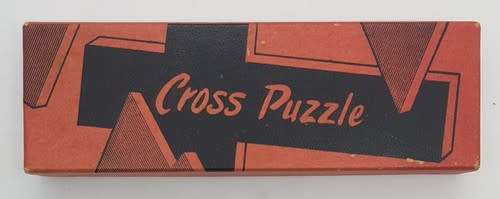 Wooden cross puzzle - as per photo