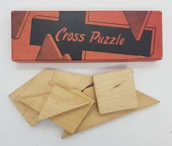 Wooden cross puzzle - as per photo