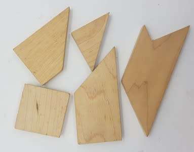 Wooden cross puzzle - as per photo