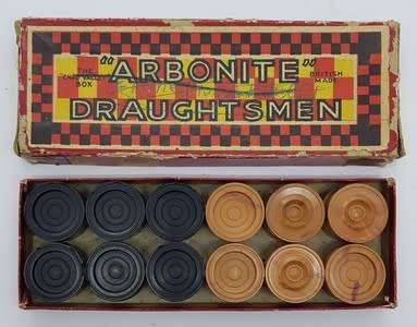 Draughtsman checkers game pieces excl board as per photo