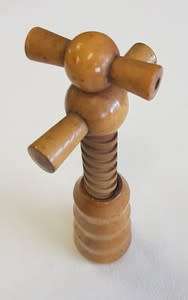 Vintage wooden cork screw - as per photo