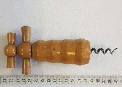 Vintage wooden cork screw - as per photo