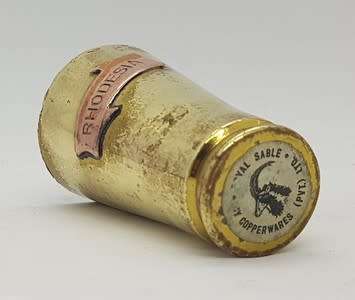 Royal Sable - Rhodesia small vase made from bullet shell - as per photo