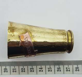 Royal Sable - Rhodesia small vase made from bullet shell - as per photo